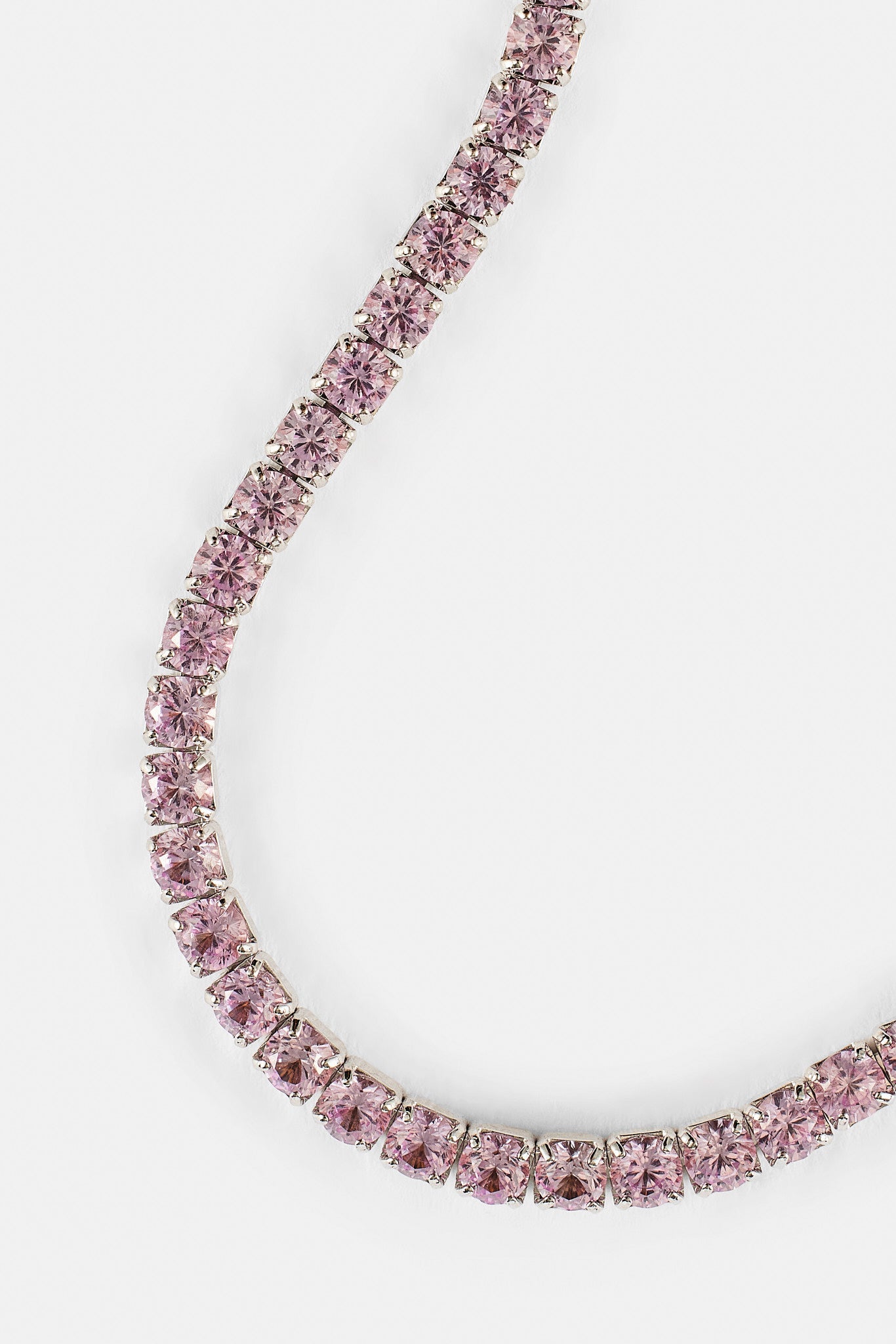 Light Pink Micro Tennis Chain - 2.5mm